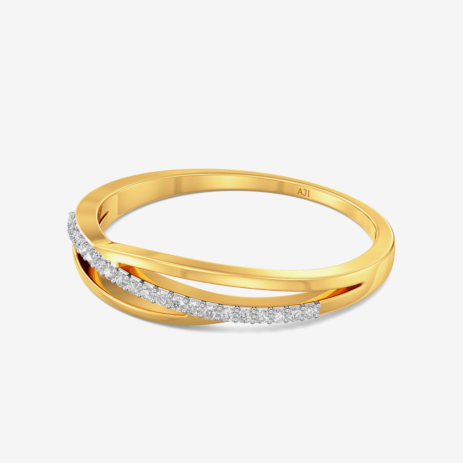 Funky Single Strip Diamond Ring alternate view 3