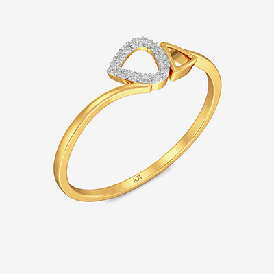 Trendy Triangle-shape Diamond Ring image