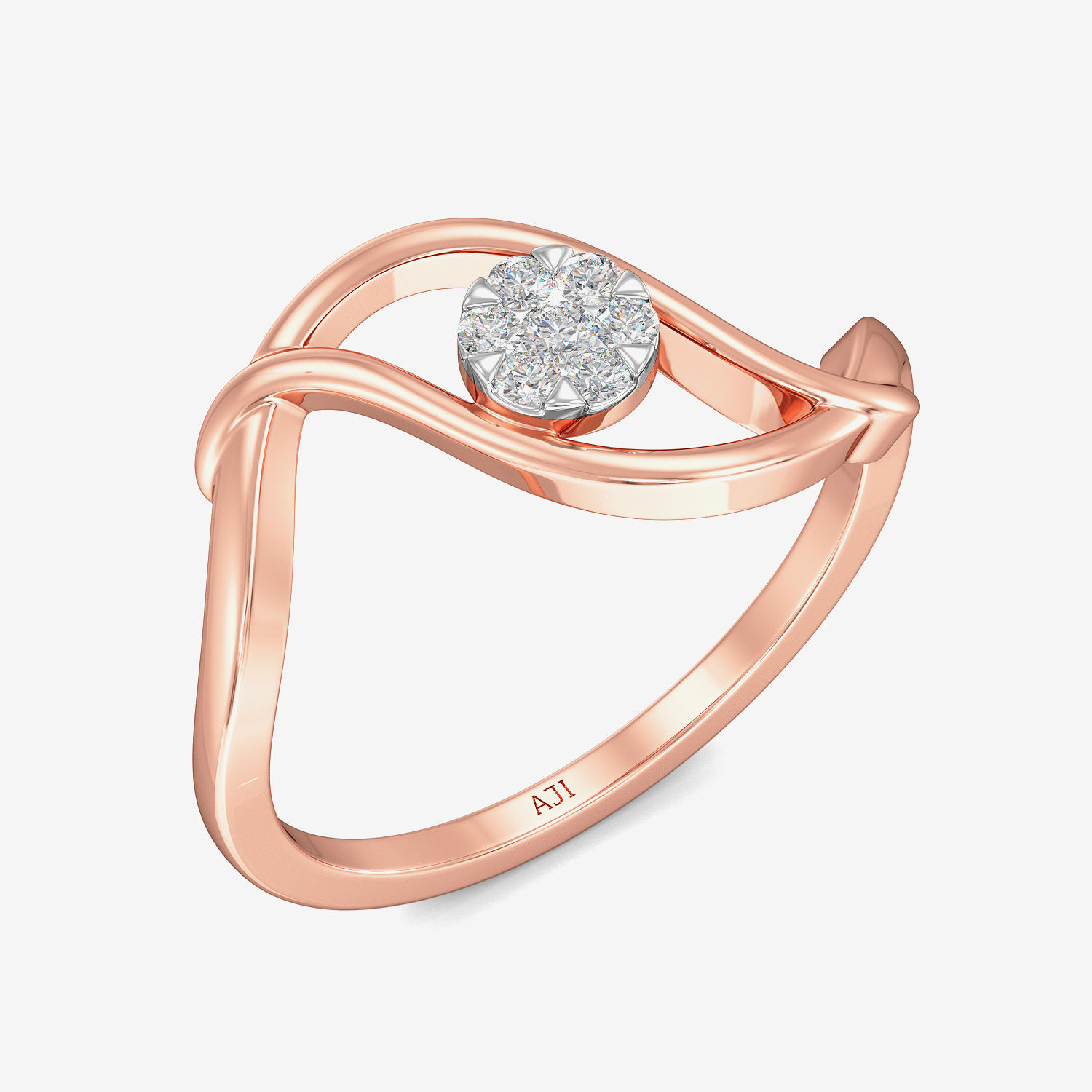 Radiant Evil Eye Diamond Ring image