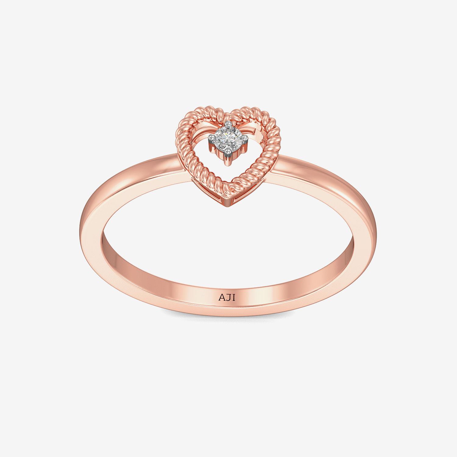 Freaky Heart Single Diamond Ring image