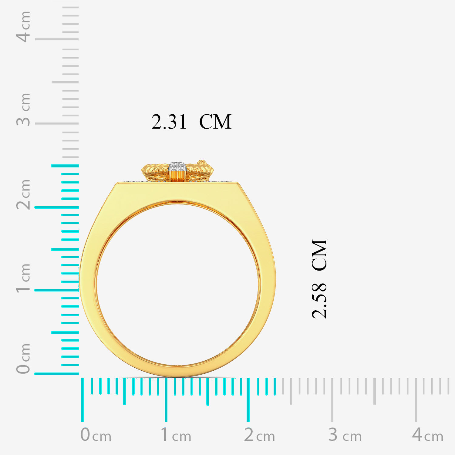Beautiful Shree Ganesh Mens Diamond Ring image