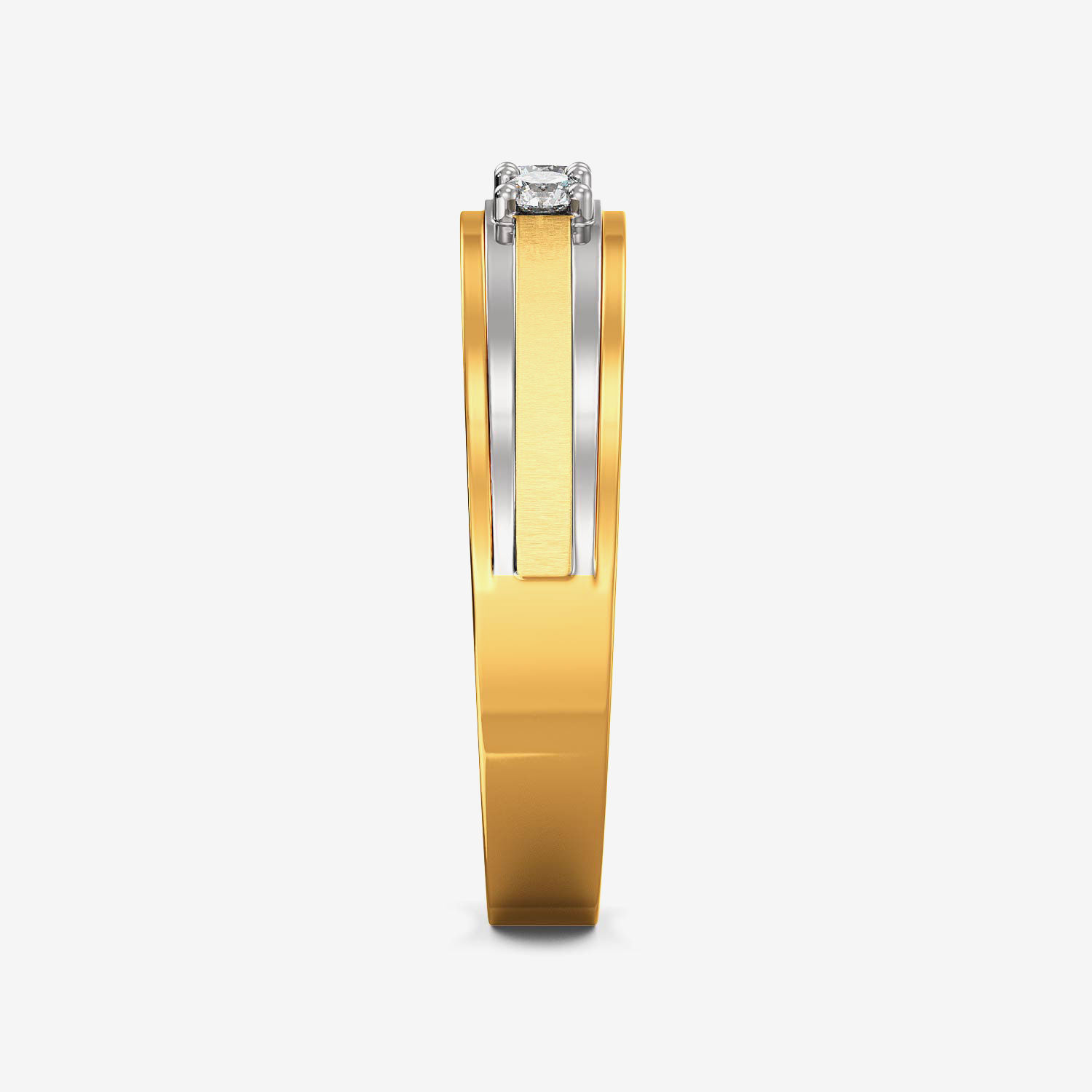 Tri-diamond Aesthetic Mens Ring alternate view 3