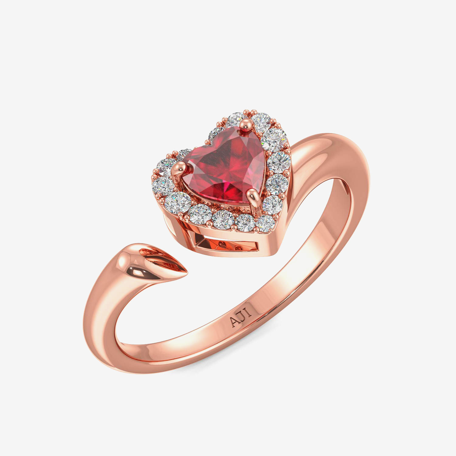 Fresh Designer Heart Diamond Ring image