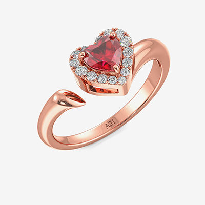 Fresh Designer Heart Diamond Ring image