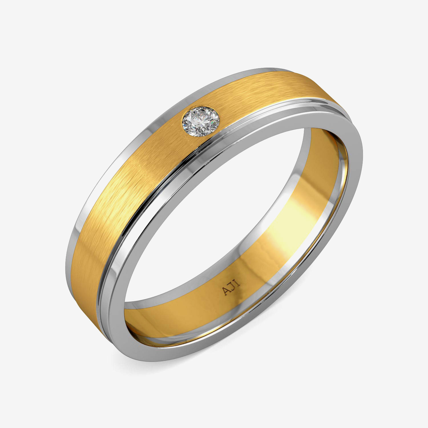 Polished Extravagant Mens Platinum Ring