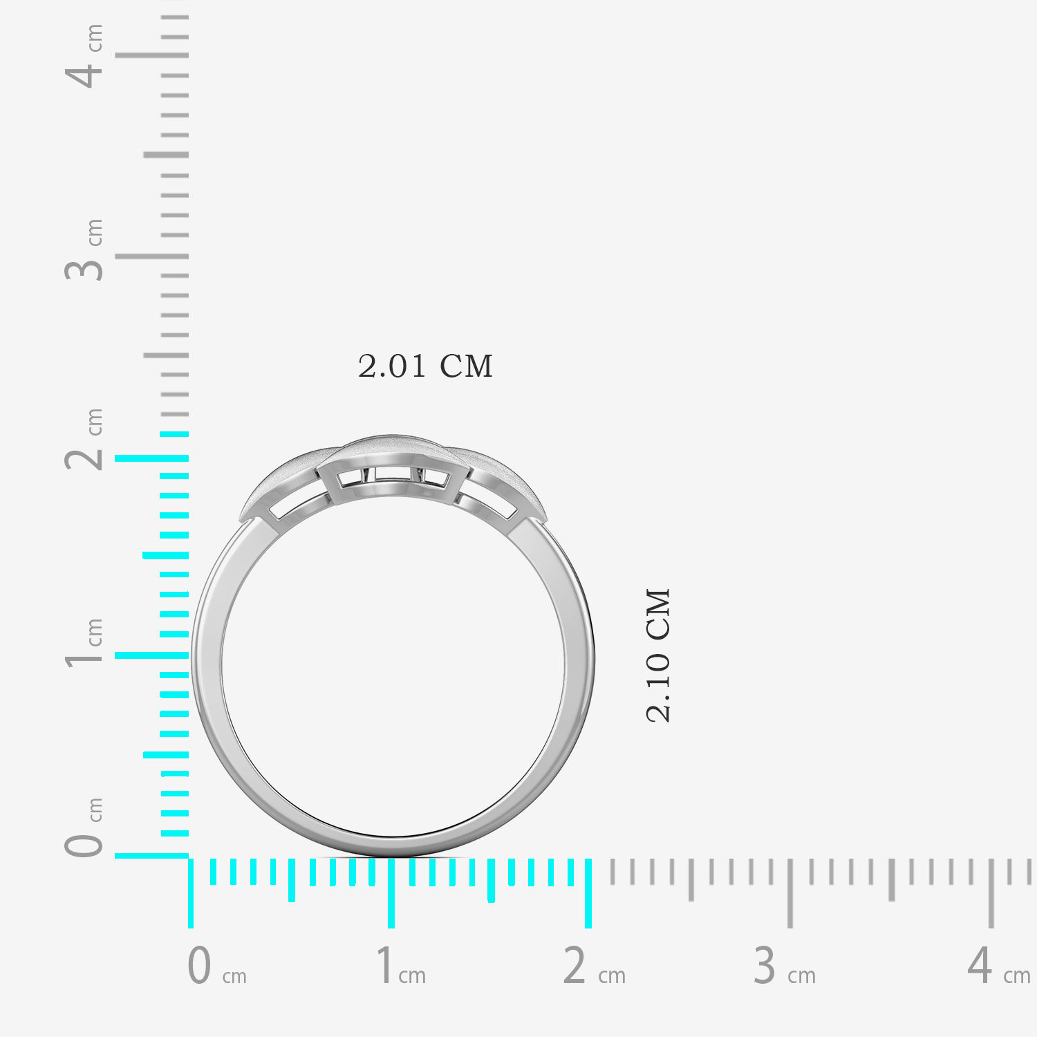 Elegant Leaf Platinum Ring alternate view 3