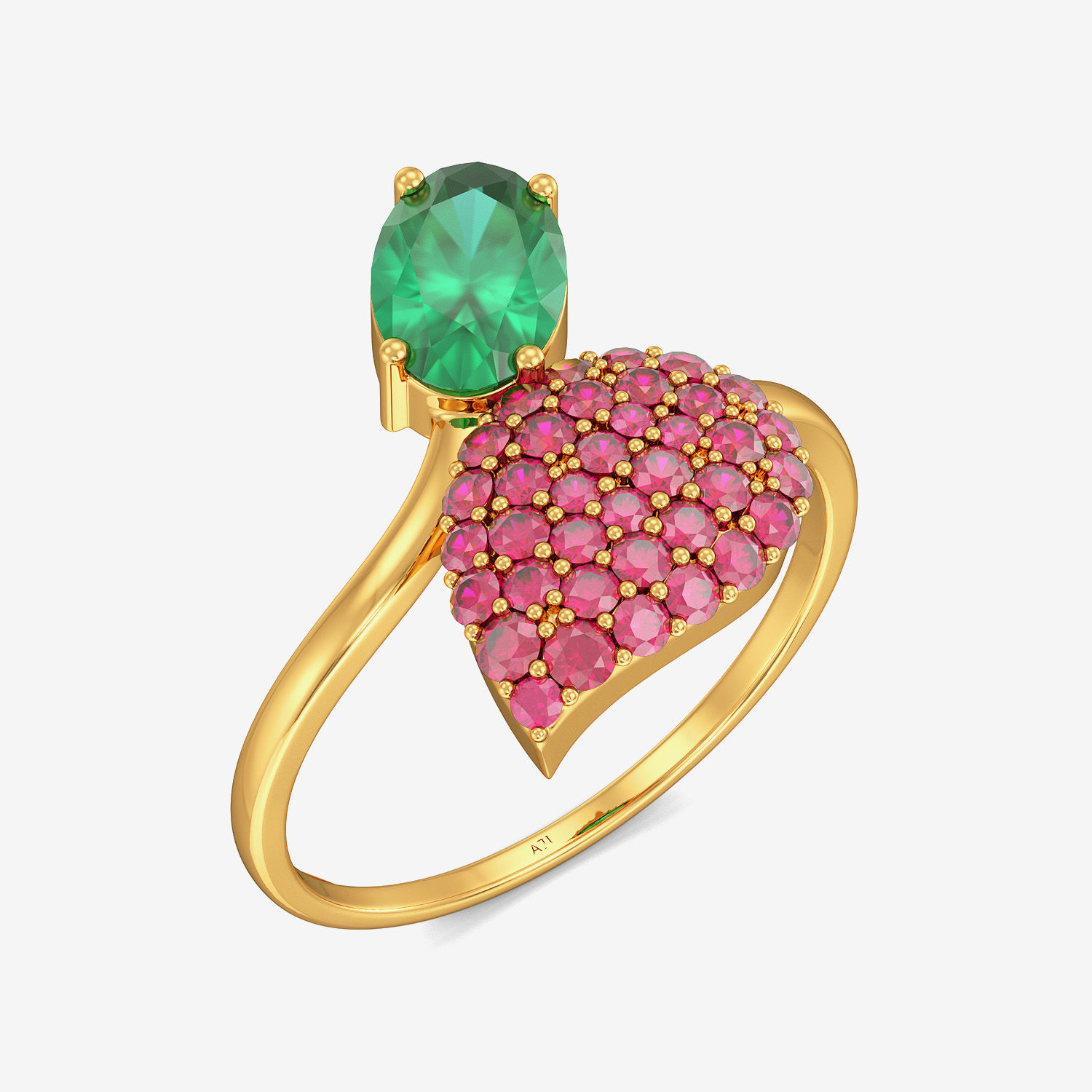 Gemstone Leaflet Ring