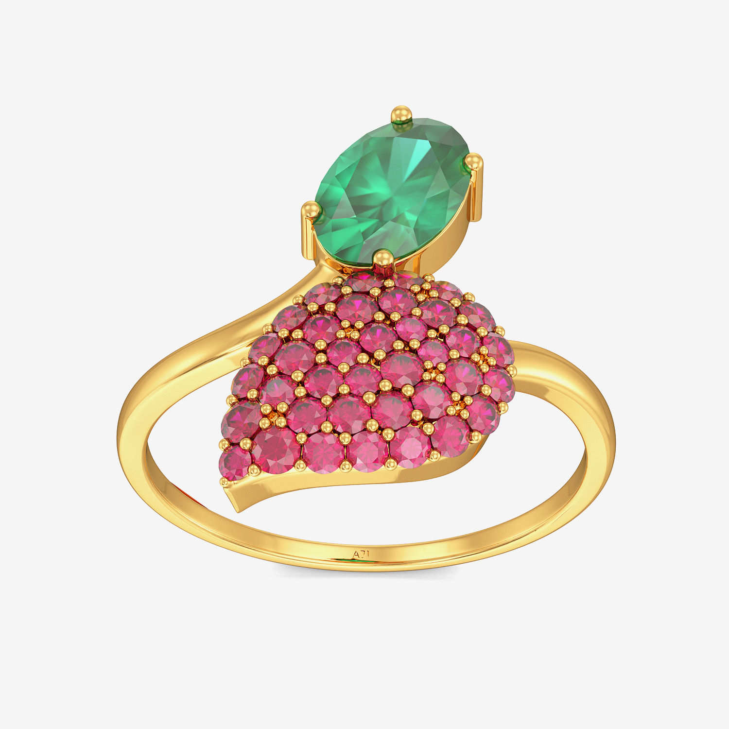 Gemstone Leaflet Ring alternate view 2