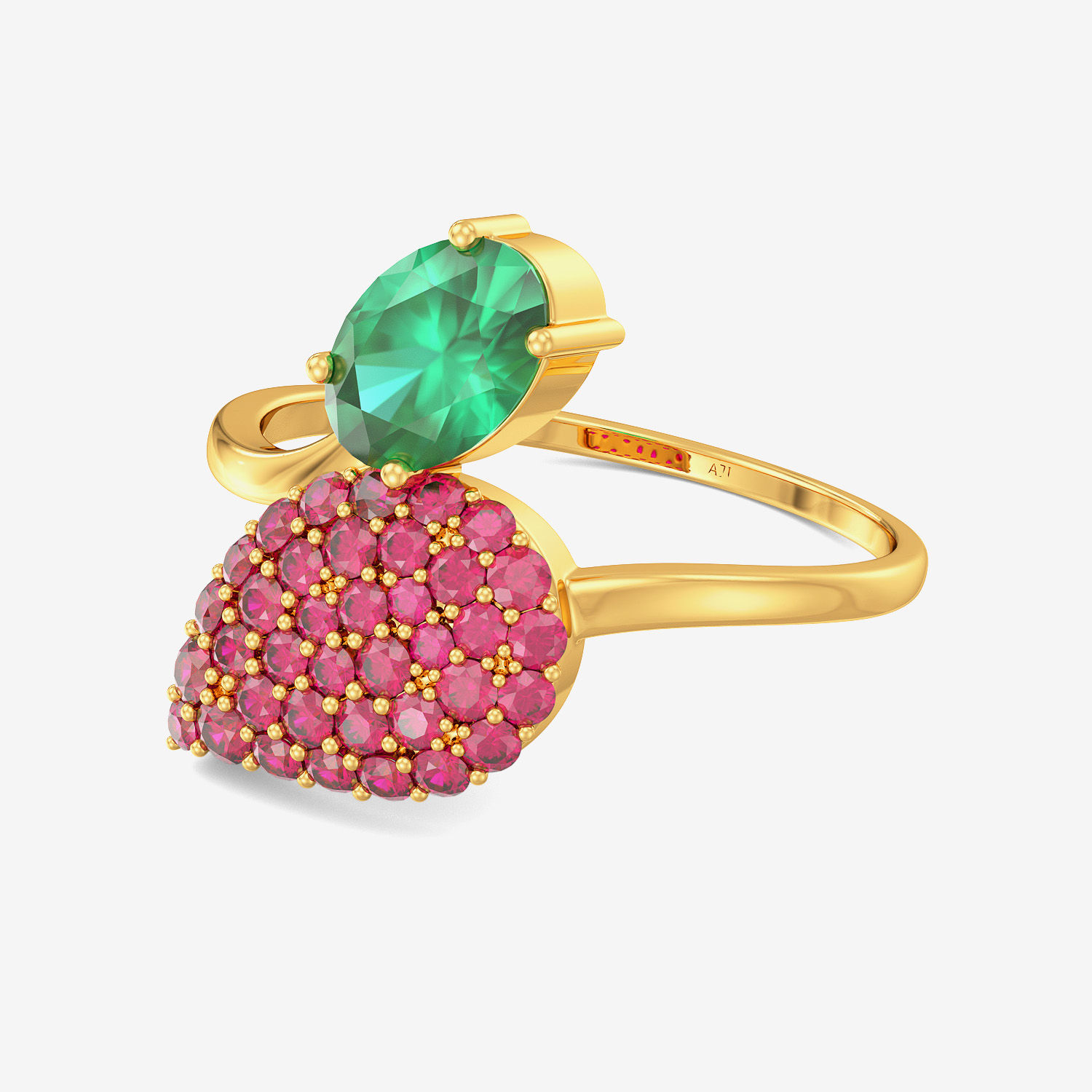 Gemstone Leaflet Ring alternate view 3