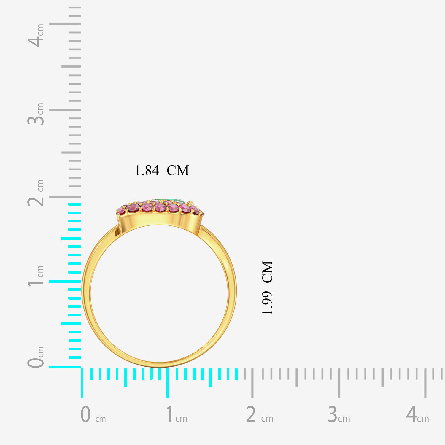 Gemstone Leaflet Ring image