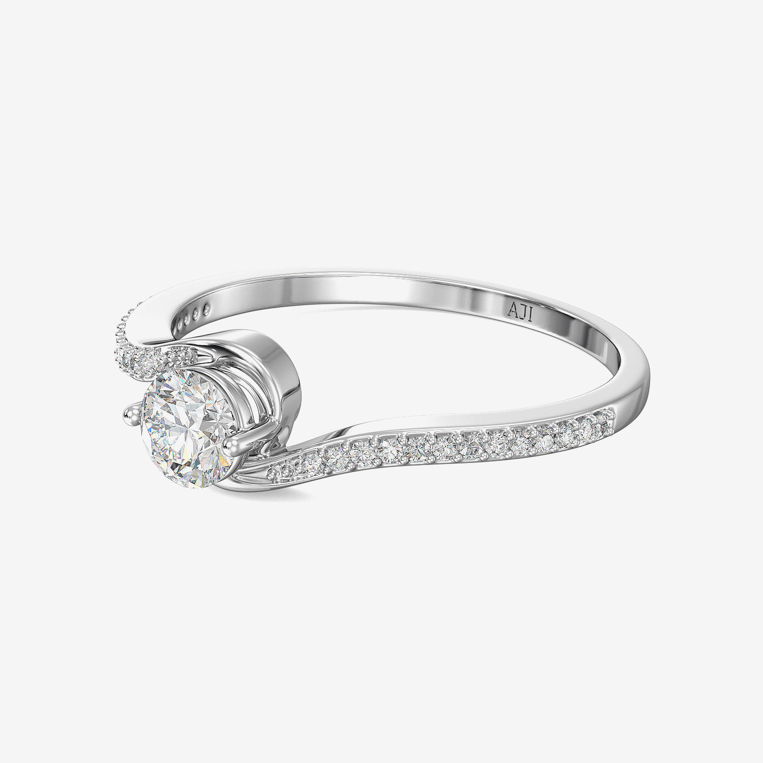 Diamond Strip-border Ring image
