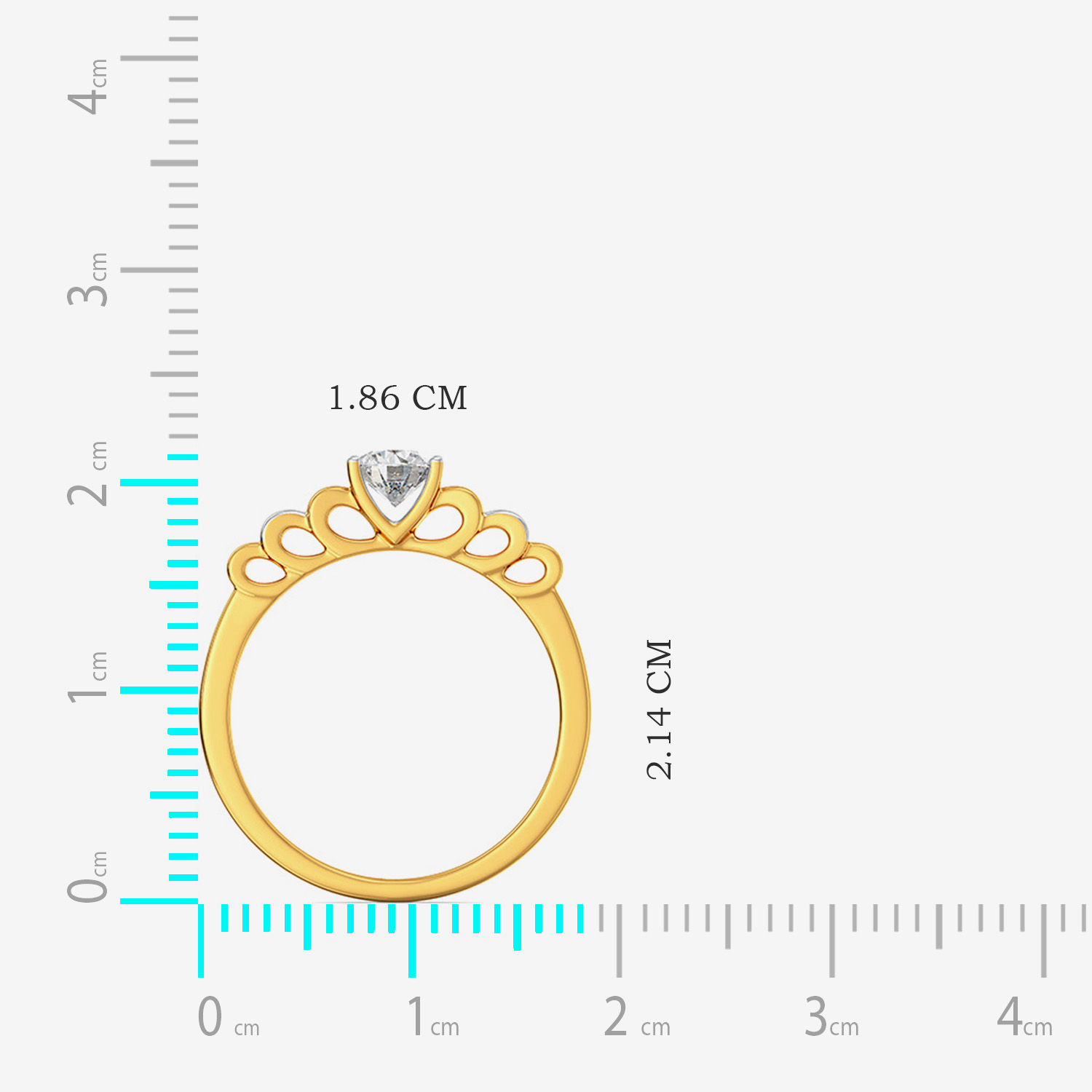 Relished Crown Single Diamond Ring image