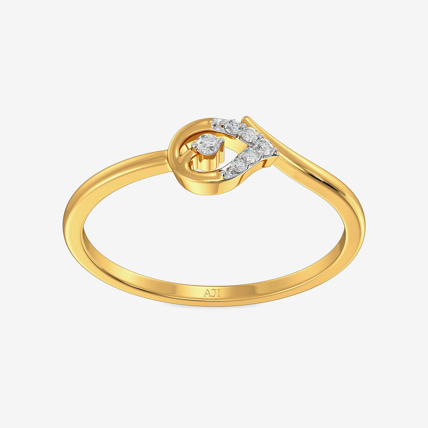 Splashy Teardrop Diamond Ring alternate view 2