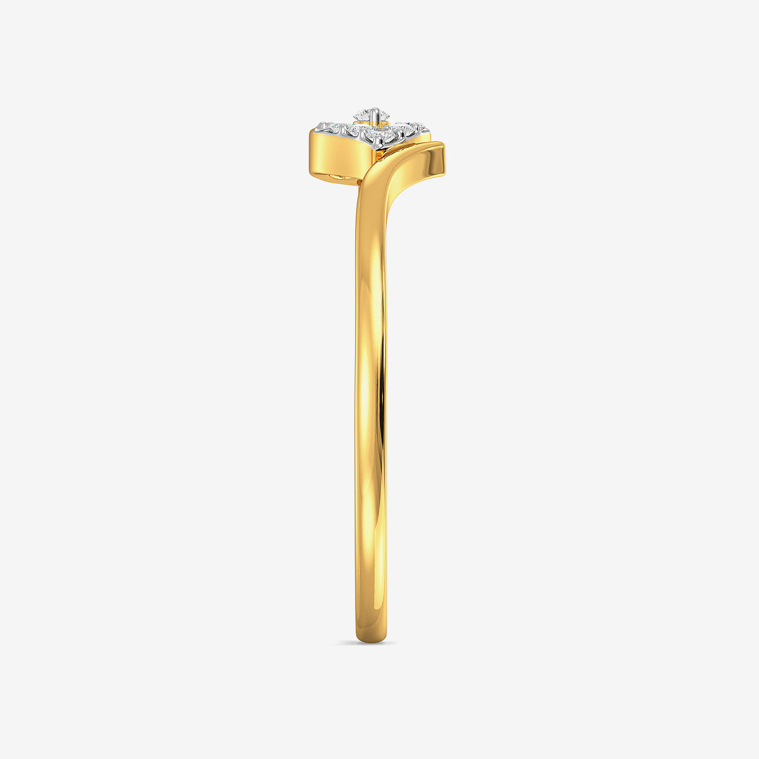Splashy Teardrop Diamond Ring image