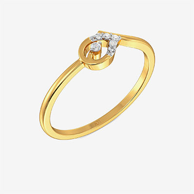 Splashy Teardrop Diamond Ring alternate view 1