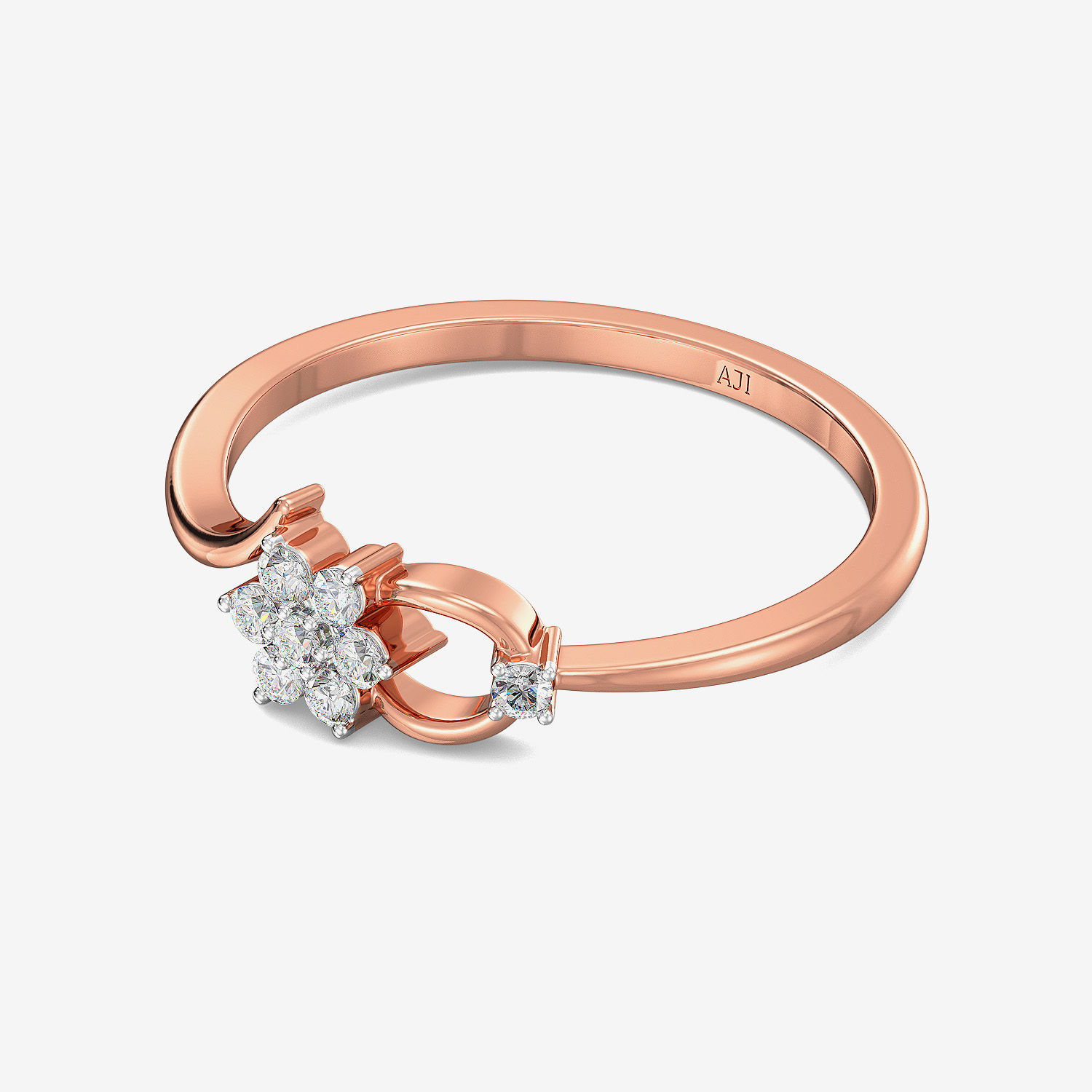 Fascinating Floret Diamond Embellished Ring alternate view 3