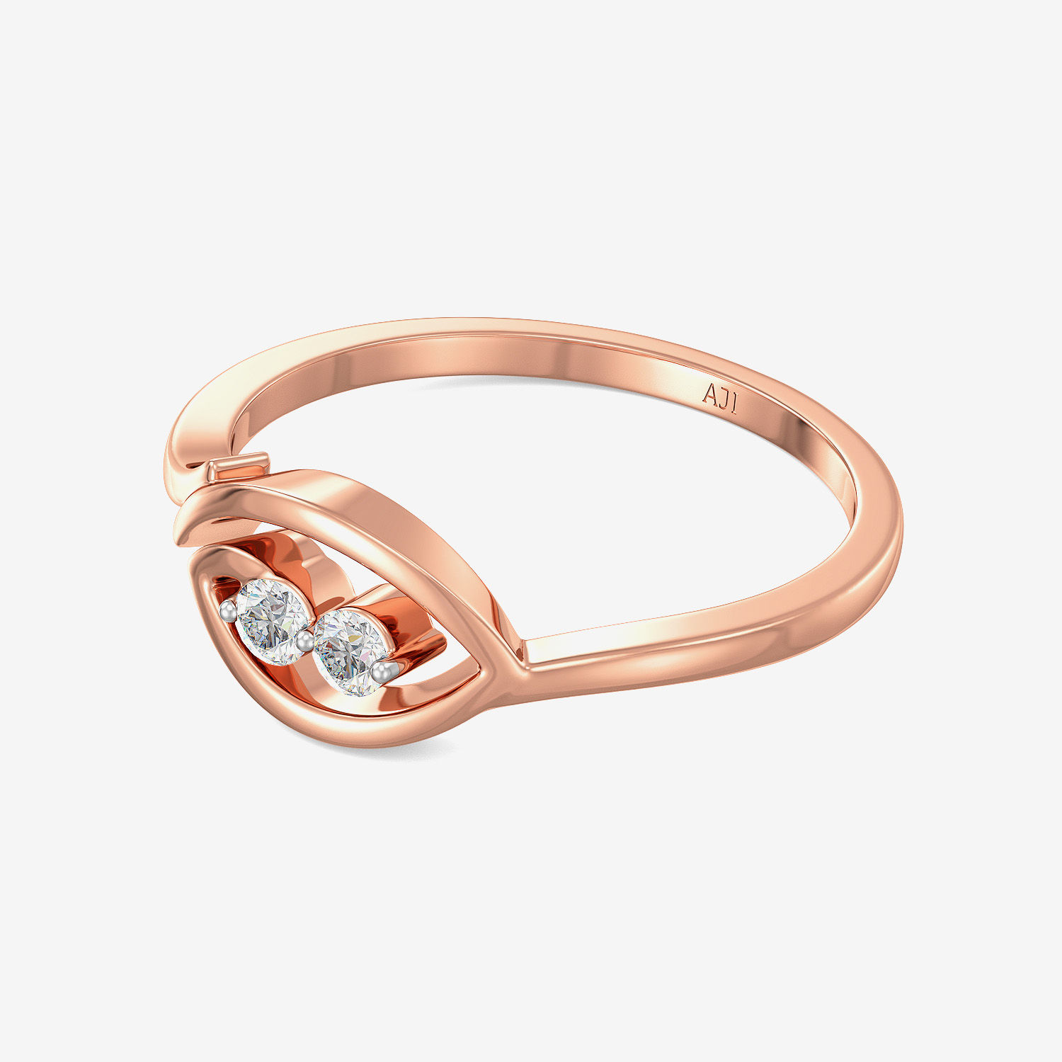 Funky Twirl Dou-diamond Ring alternate view 3