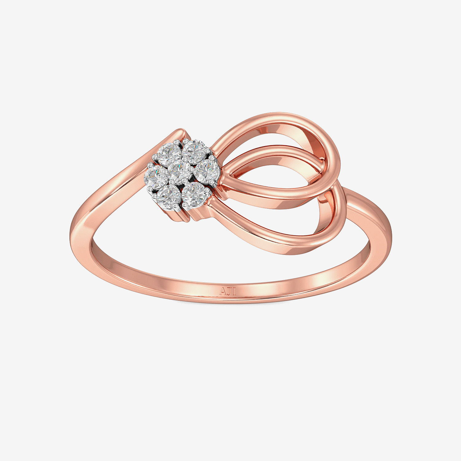 Pretty Round Petal Diamond Ring alternate view 2