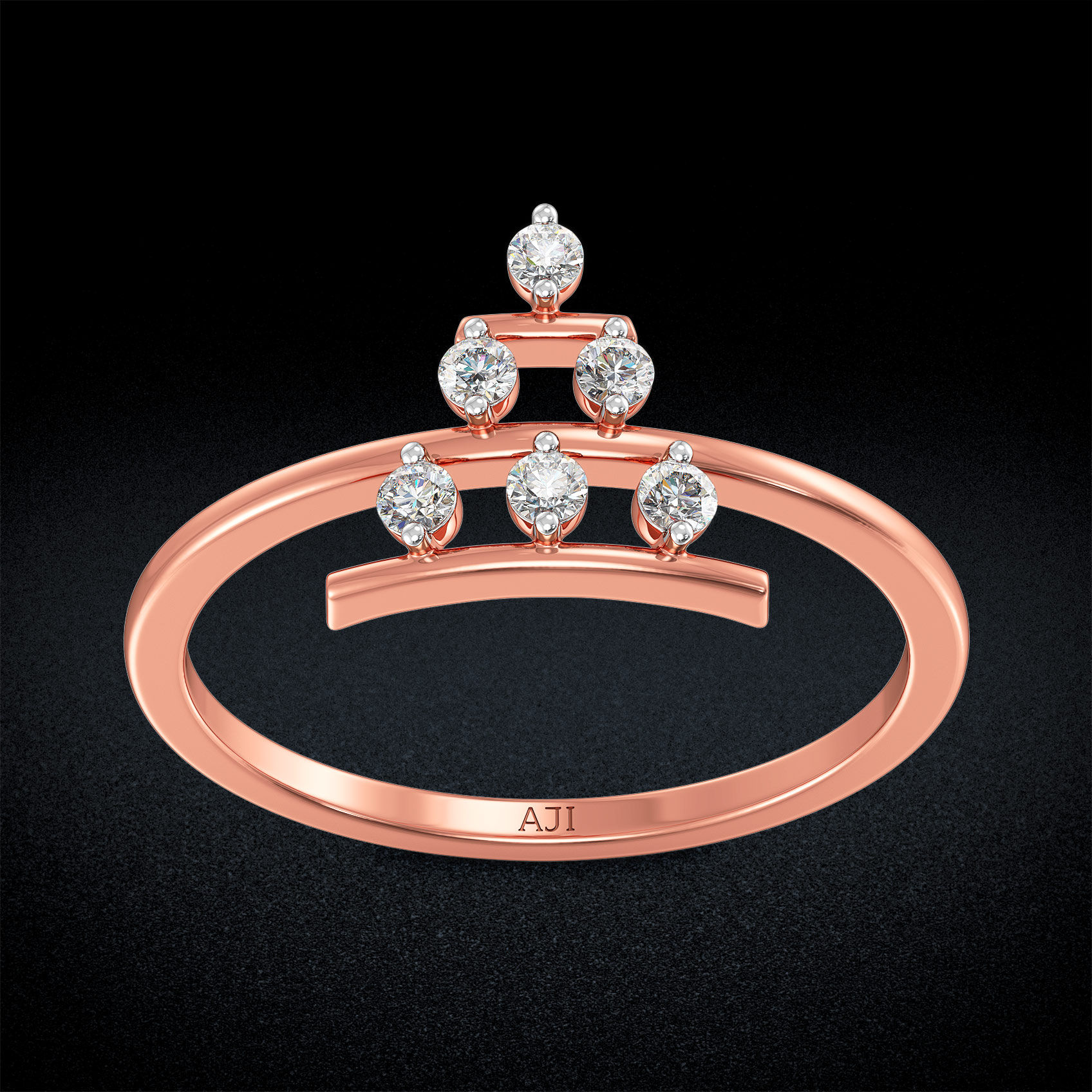 Radiant Triangle Diamond Ring image