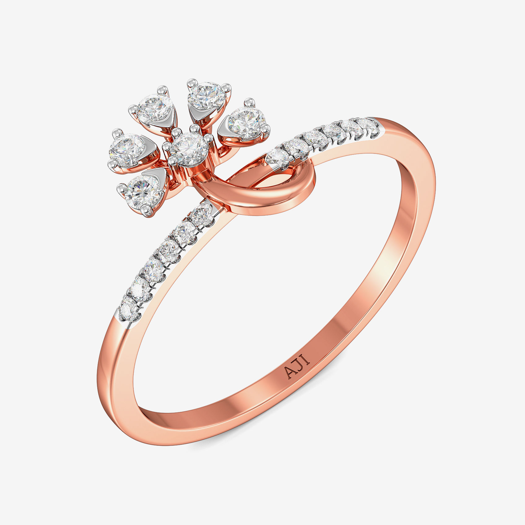 Whimsical Bloom Diamond Ring