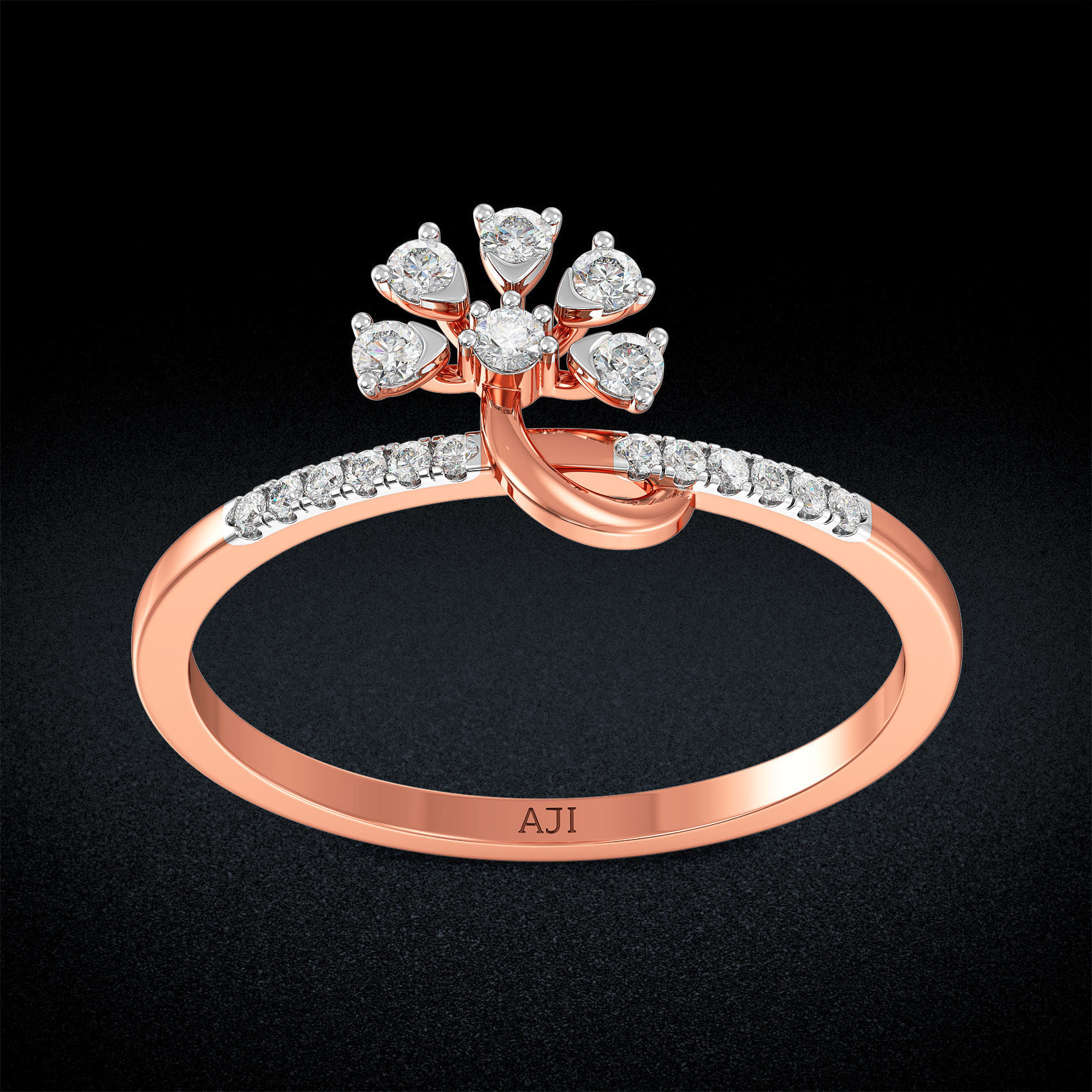 Whimsical Bloom Diamond Ring image