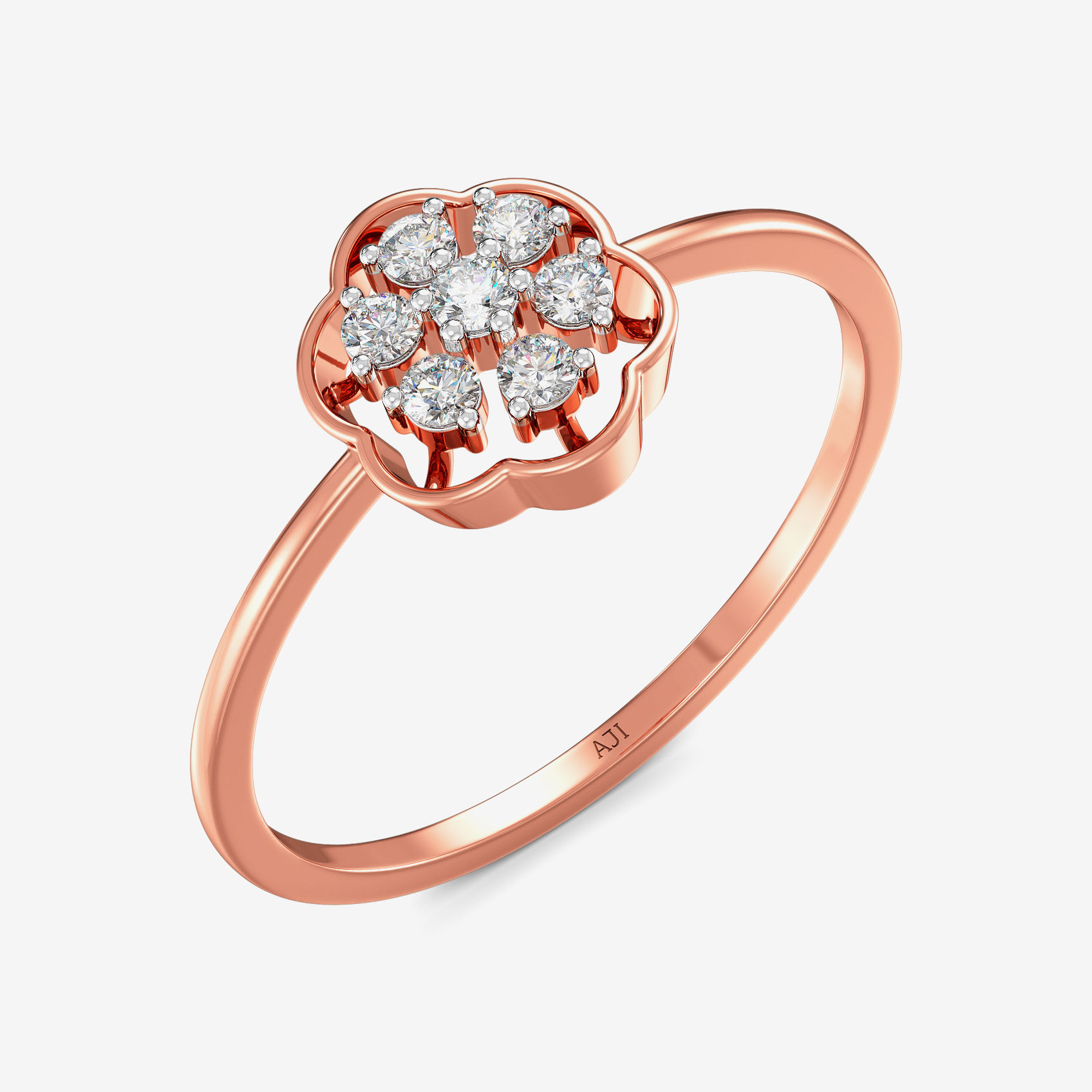 Simple Bloom Diamond Ring