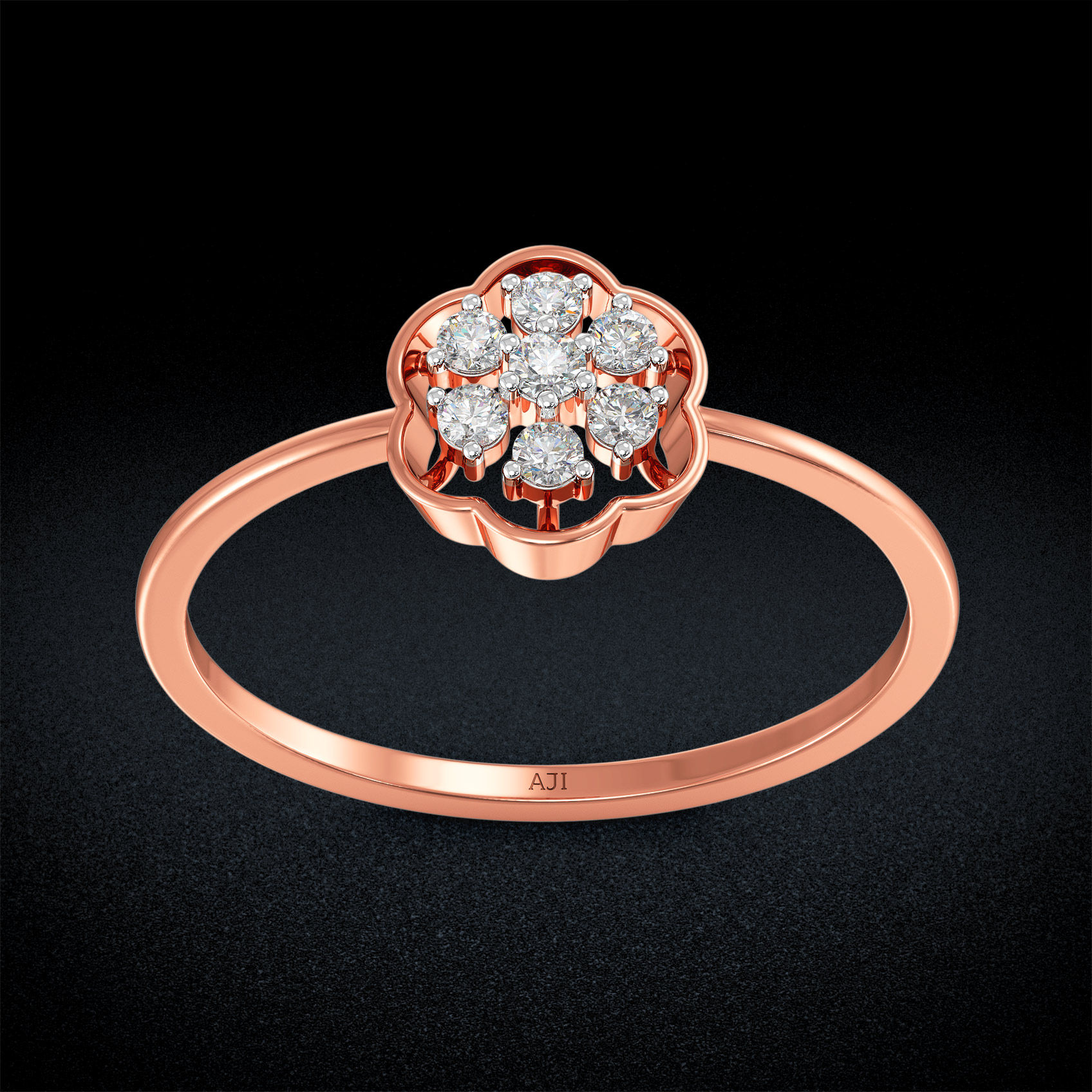 Simple Bloom Diamond Ring image