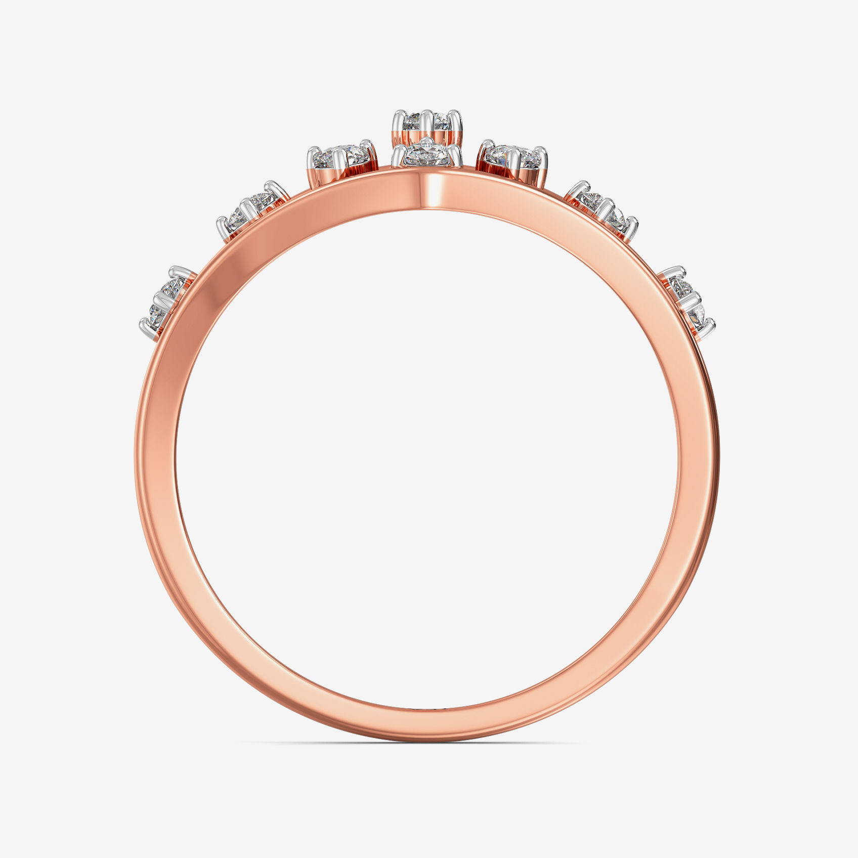 Elegant Floral Accent Diamond Ring alternate view 2