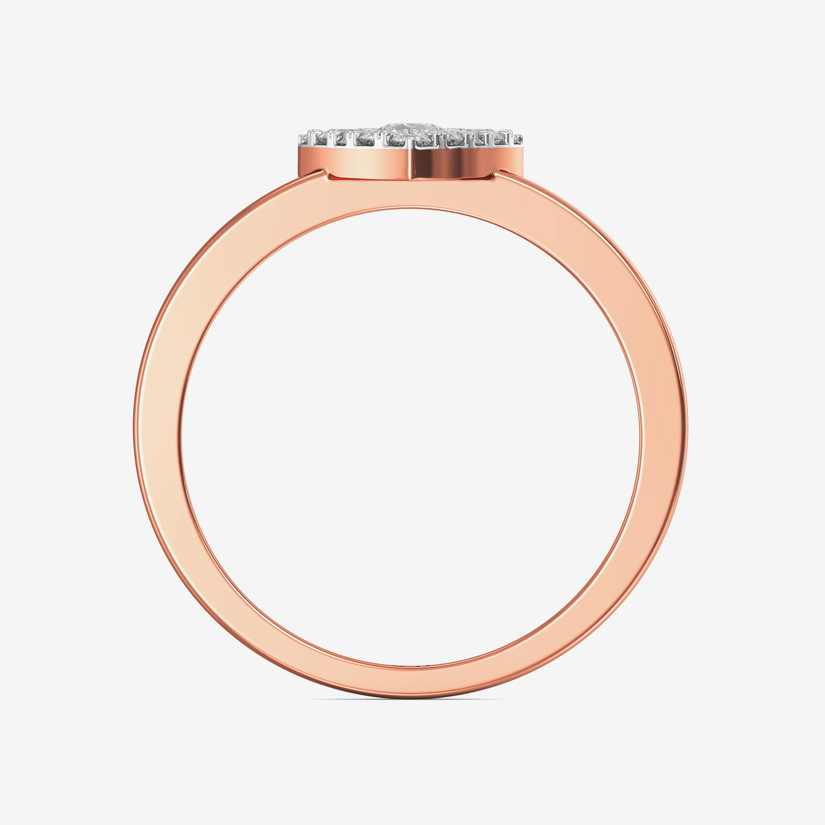Stylish Geometric Diamond Ring alternate view 2