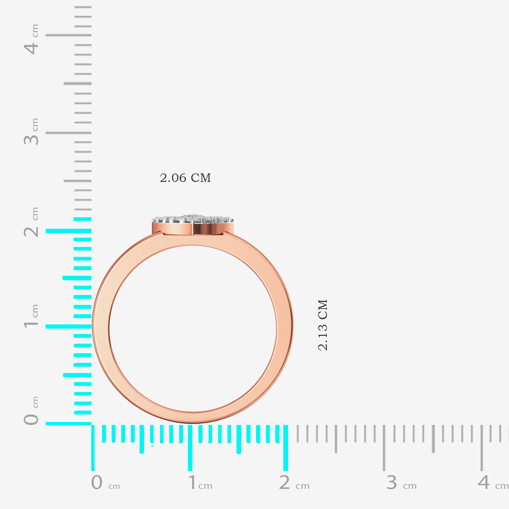 Stylish Geometric Diamond Ring alternate view 3