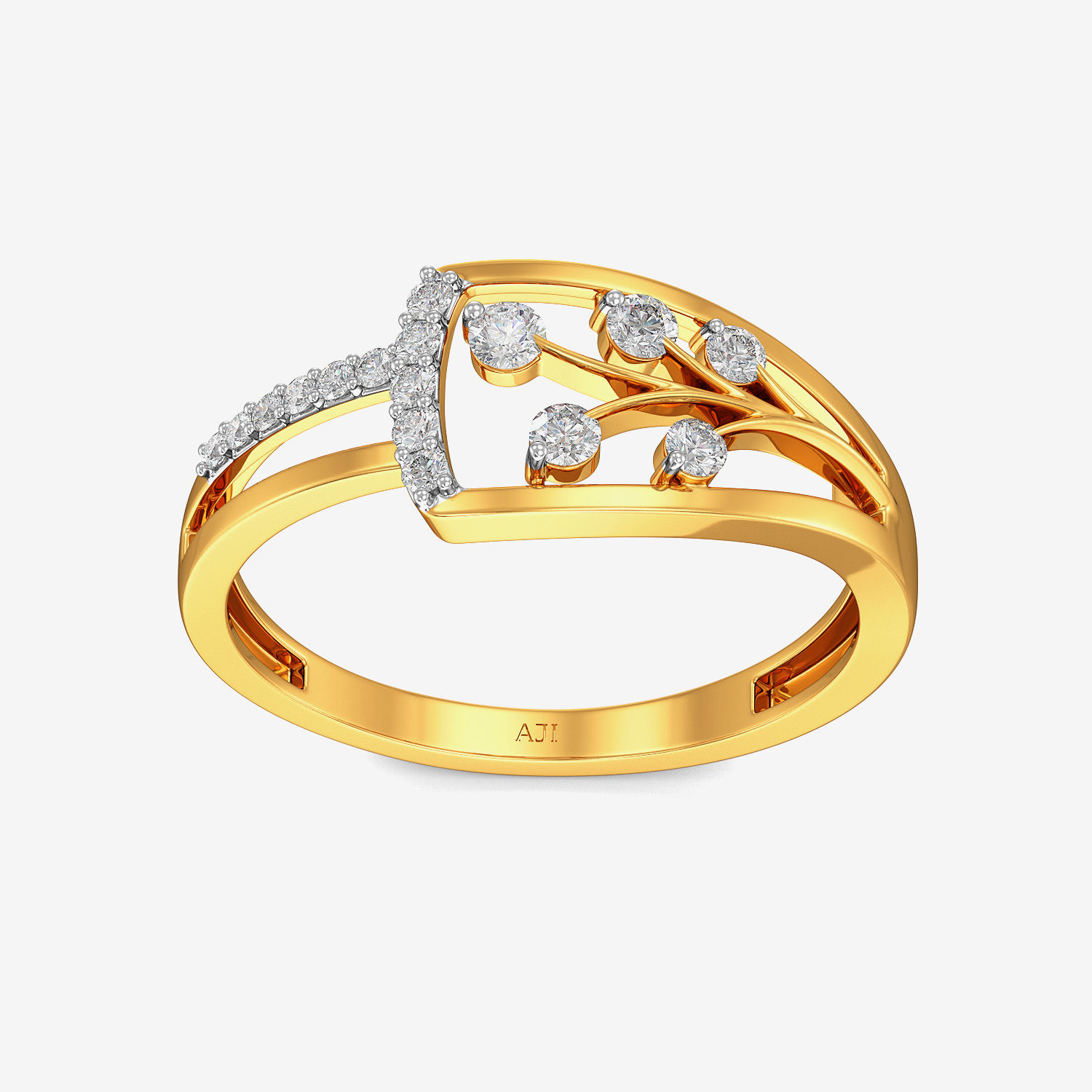 Cherry Blossom-bud Diamond Ring image