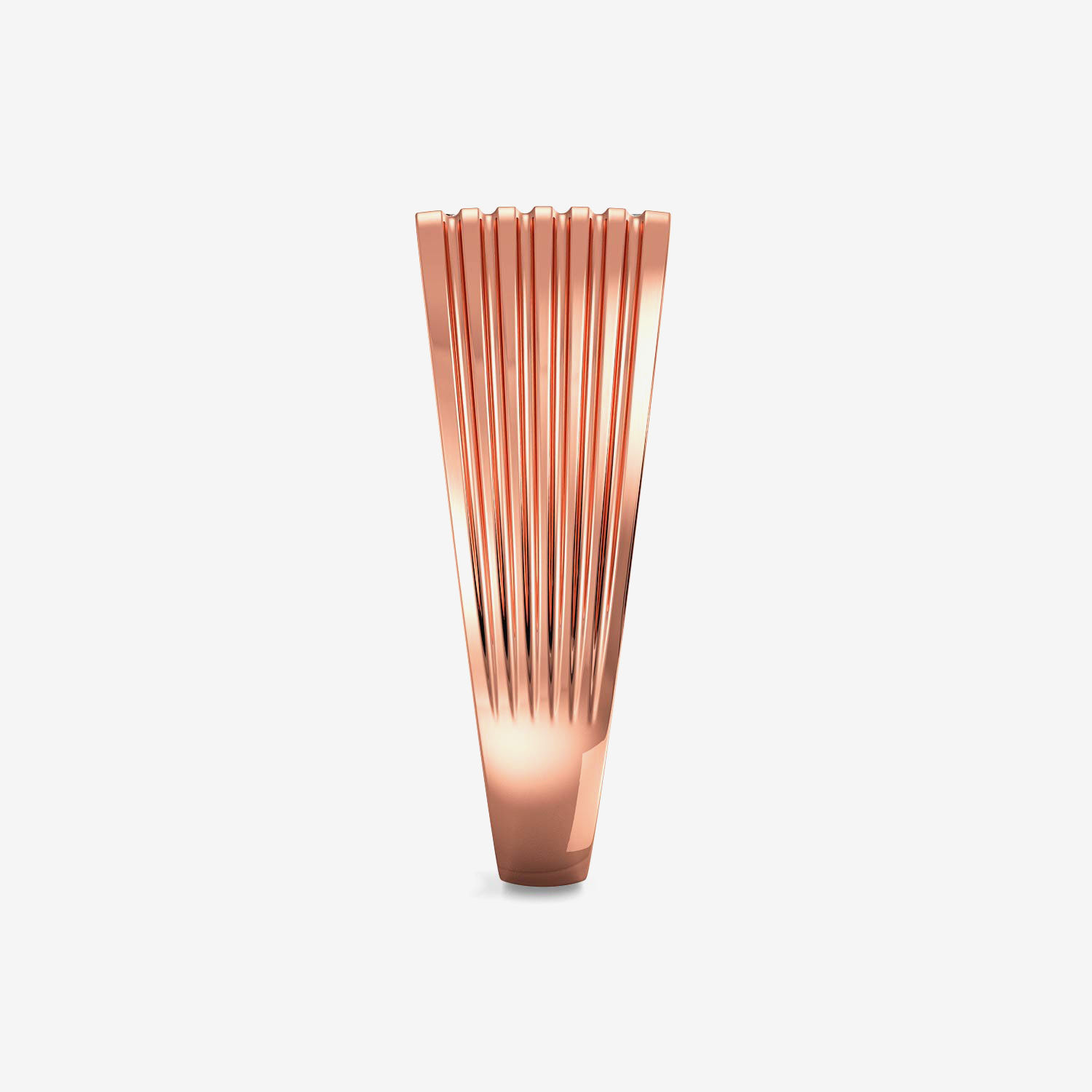 Rose-gold Bumpy Strips Designer Mens Diamond Ring image