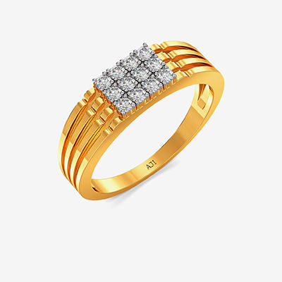 Sharp Claw Pattern Mens Diamond Ring alternate view 1