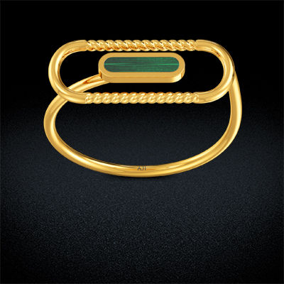 Capsule shape-Inspired Gold Ring alternate view 2