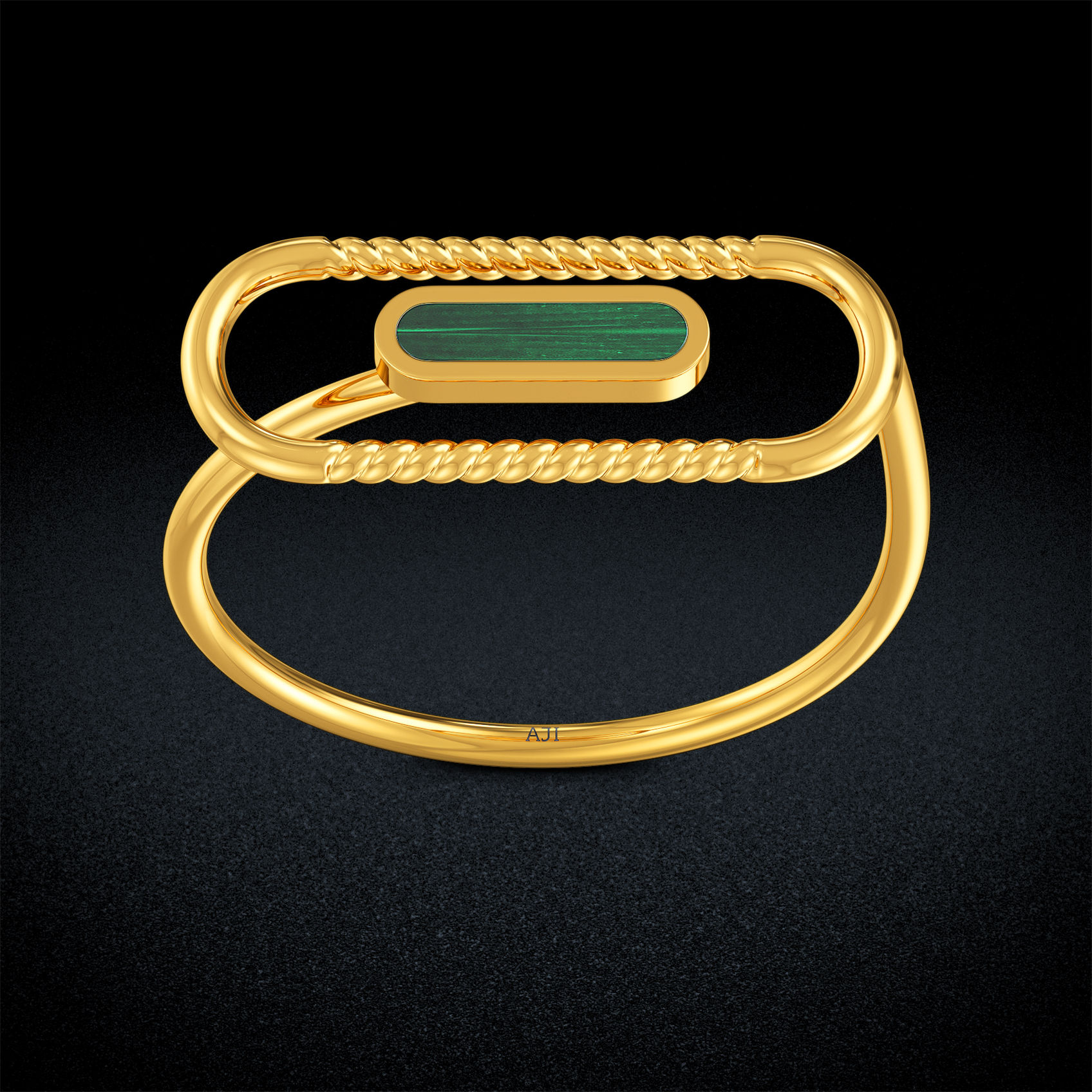 Capsule shape-Inspired Gold Ring image