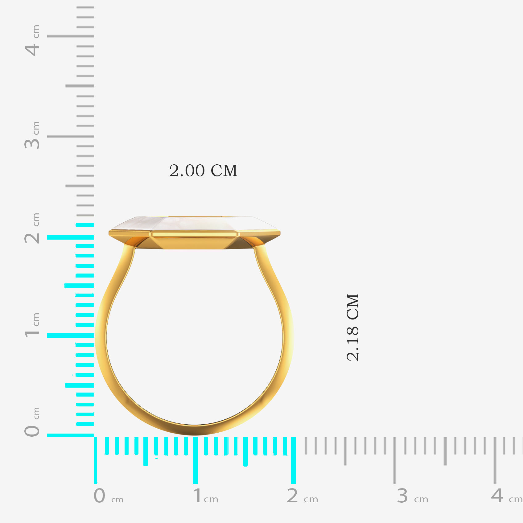 Hexa Shine moon pearl Gold Ring image