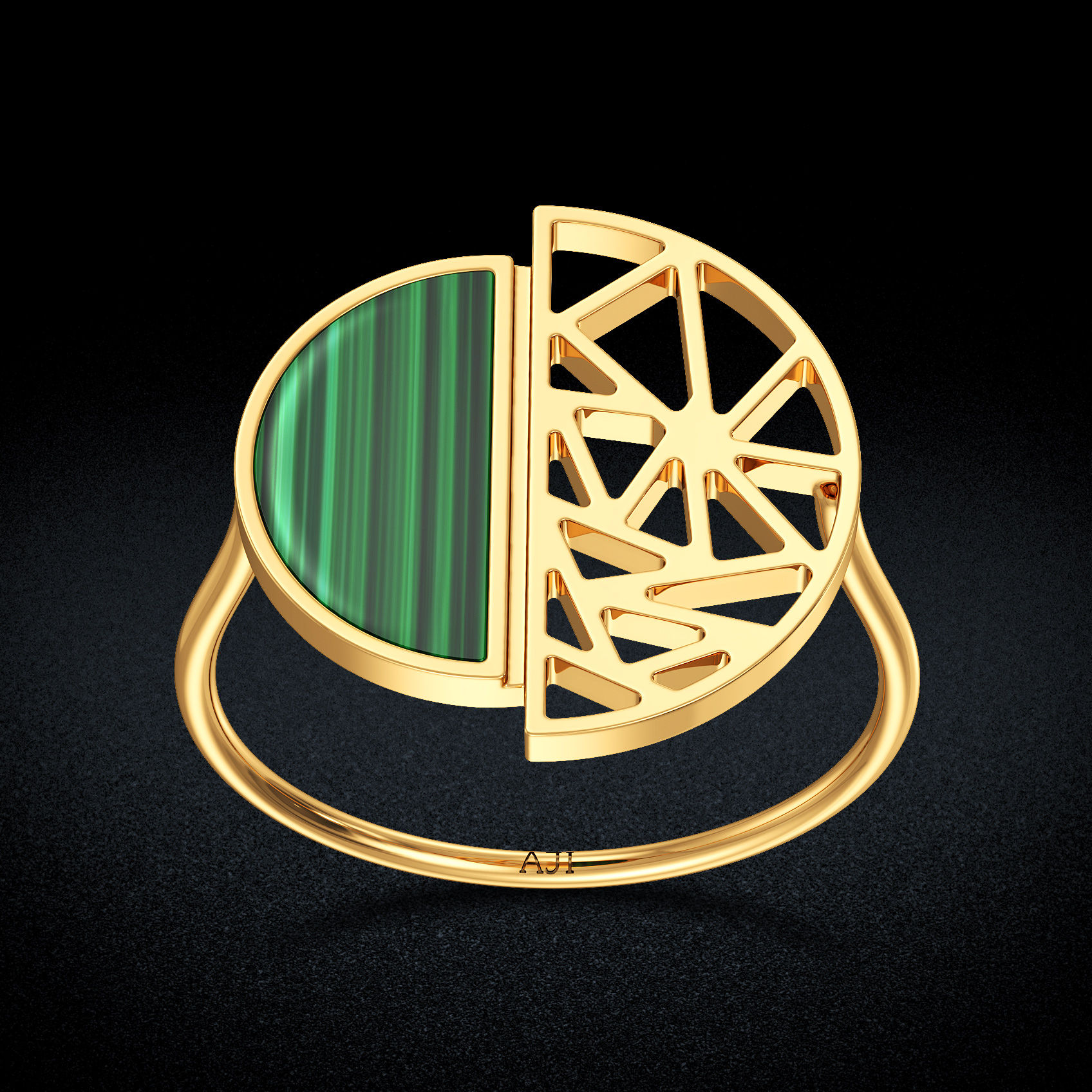 Youthful Gold Signet Ring image