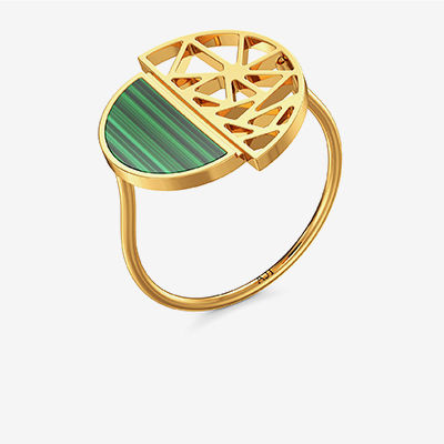 Youthful Gold Signet Ring alternate view 1