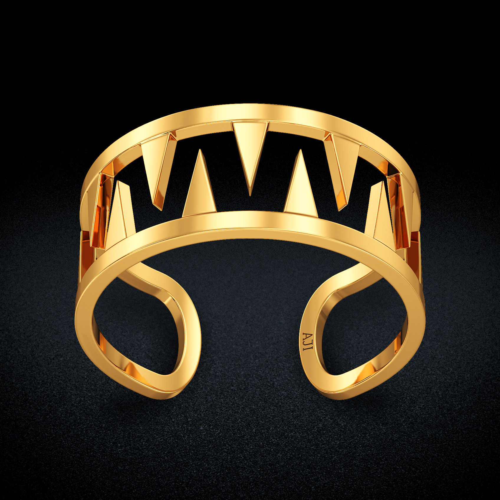 Trendy Gold Stackable Ring  image