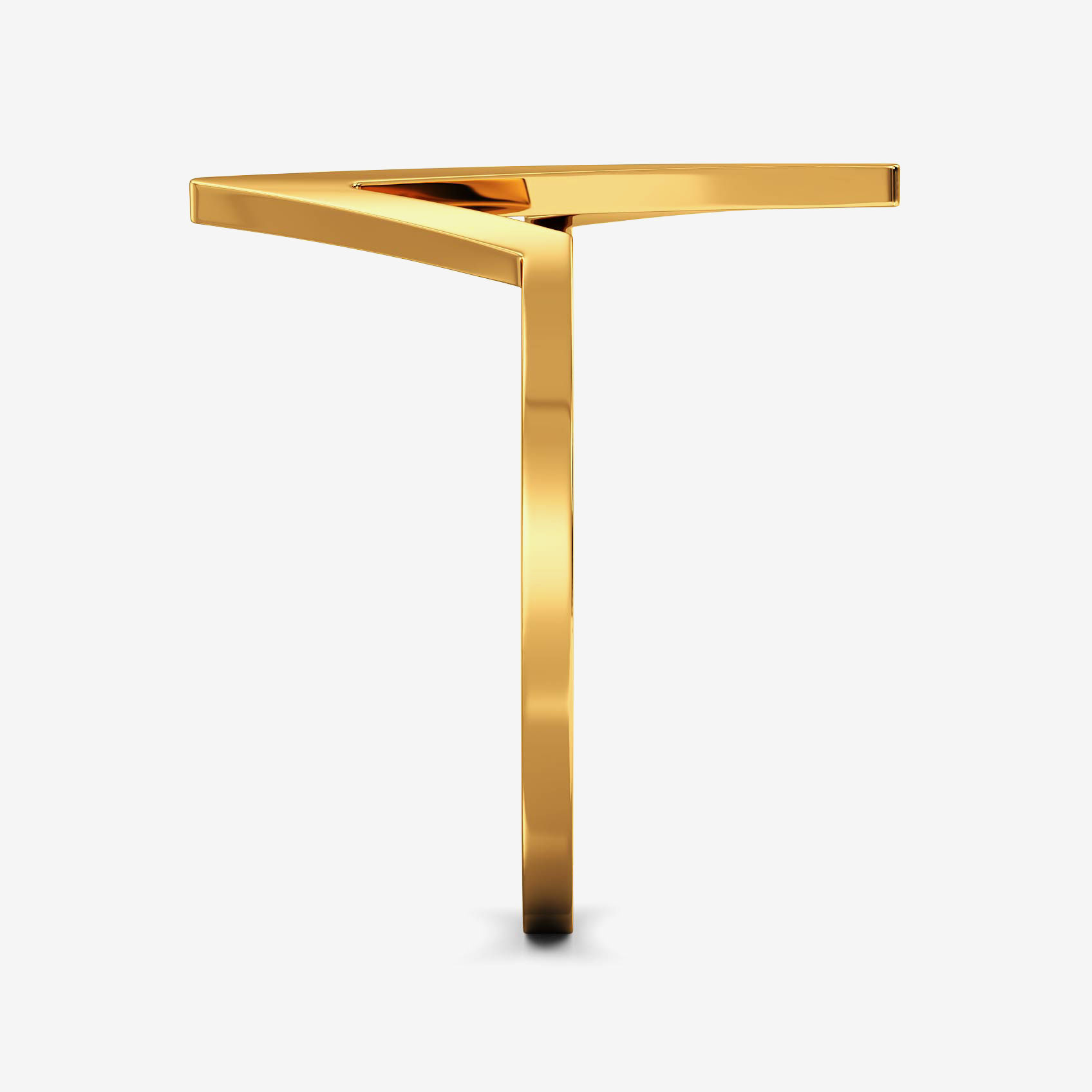 Pulse Symbol Gold Thin Ring alternate view 3