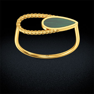 Greenish Dewdrop youth thin Ring alternate view 2