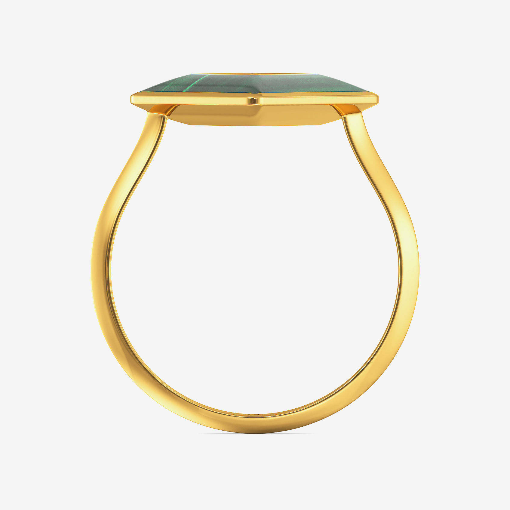 Chic Gold Green Accent Ring image