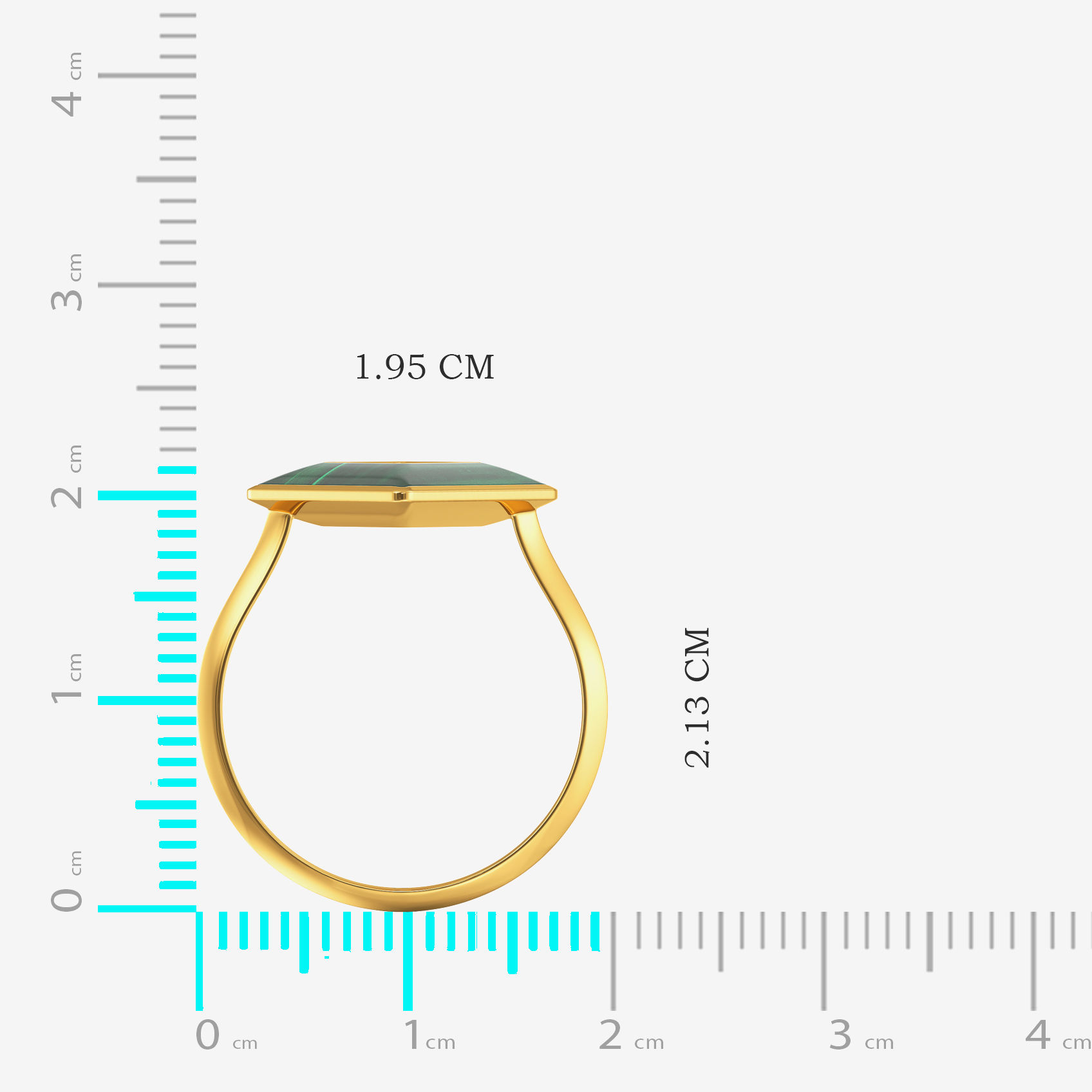 Chic Gold Green Accent Ring image