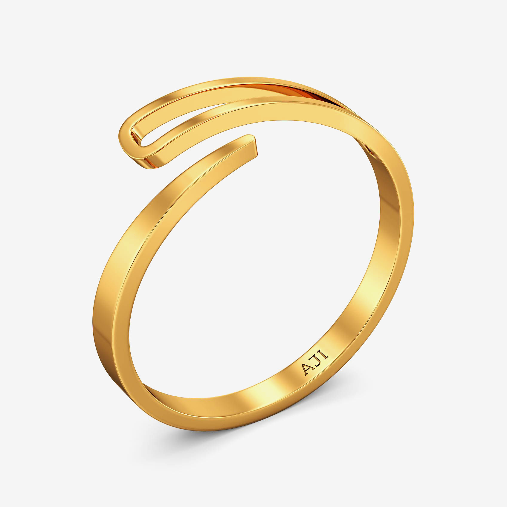 Whimsical Endless shaped Gold Ring