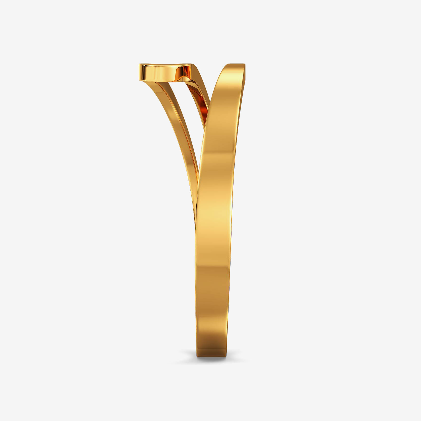 Whimsical Endless shaped Gold Ring alternate view 3