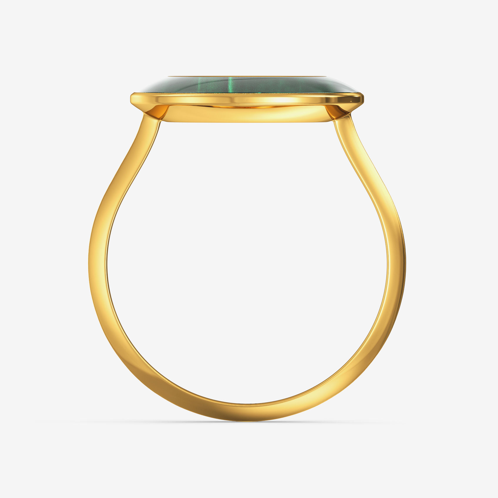 Playful greenish Gold circle shaped Ring image