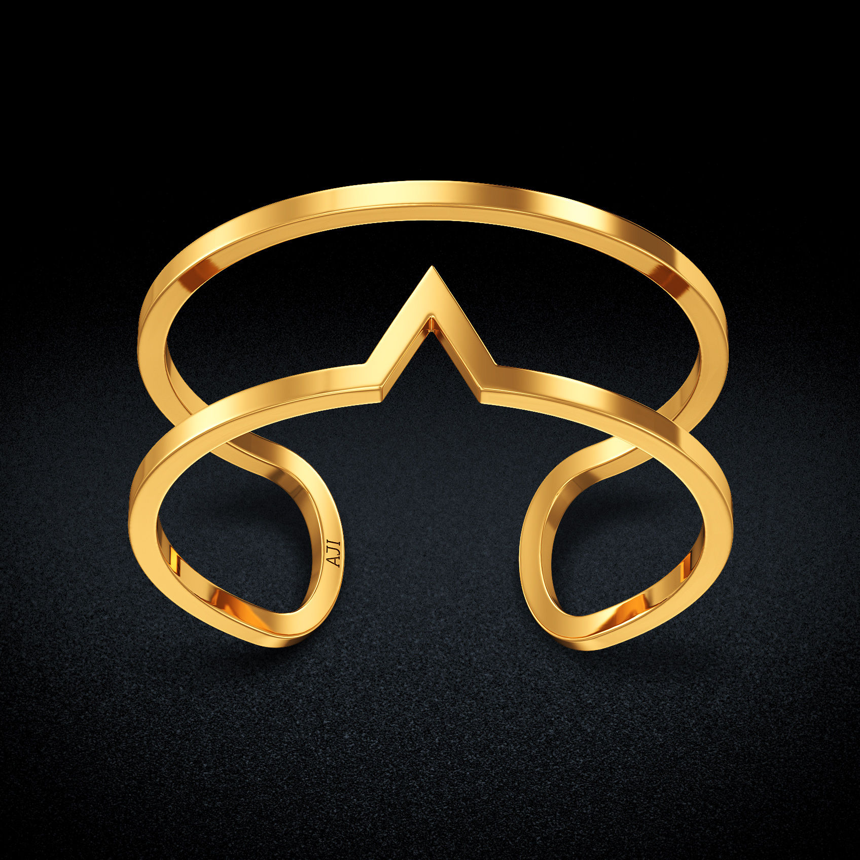 Celtic unconditional unique gold ring image