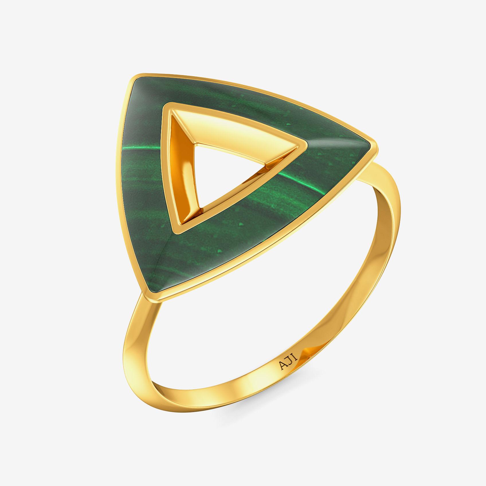 TriStyle Greenish youth gold ring