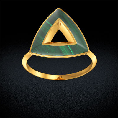 TriStyle Greenish youth gold ring alternate view 2
