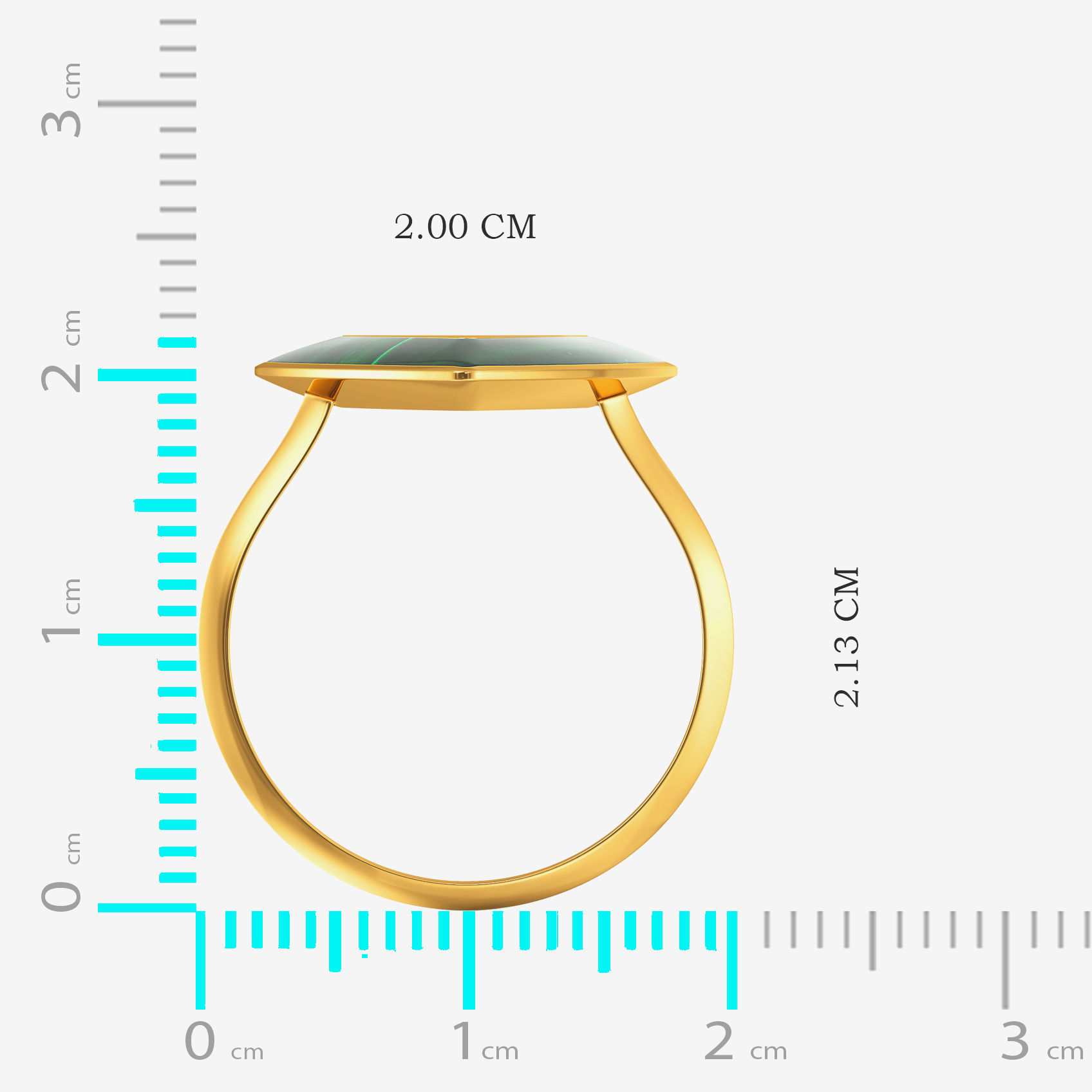 TriStyle Greenish youth gold ring image